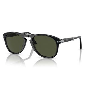 Like NEW, Persol Men's Original Folding 714 Sunglasses Black